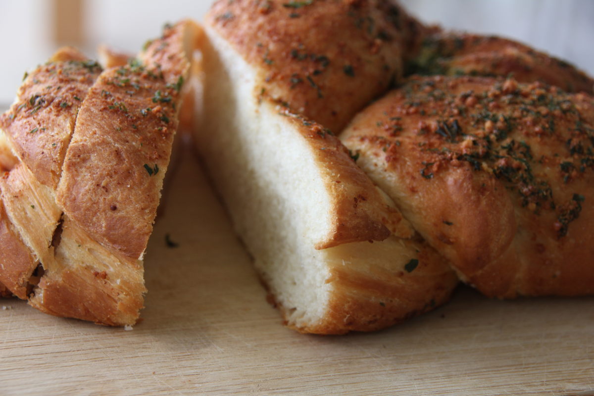Braided Garlic Bread